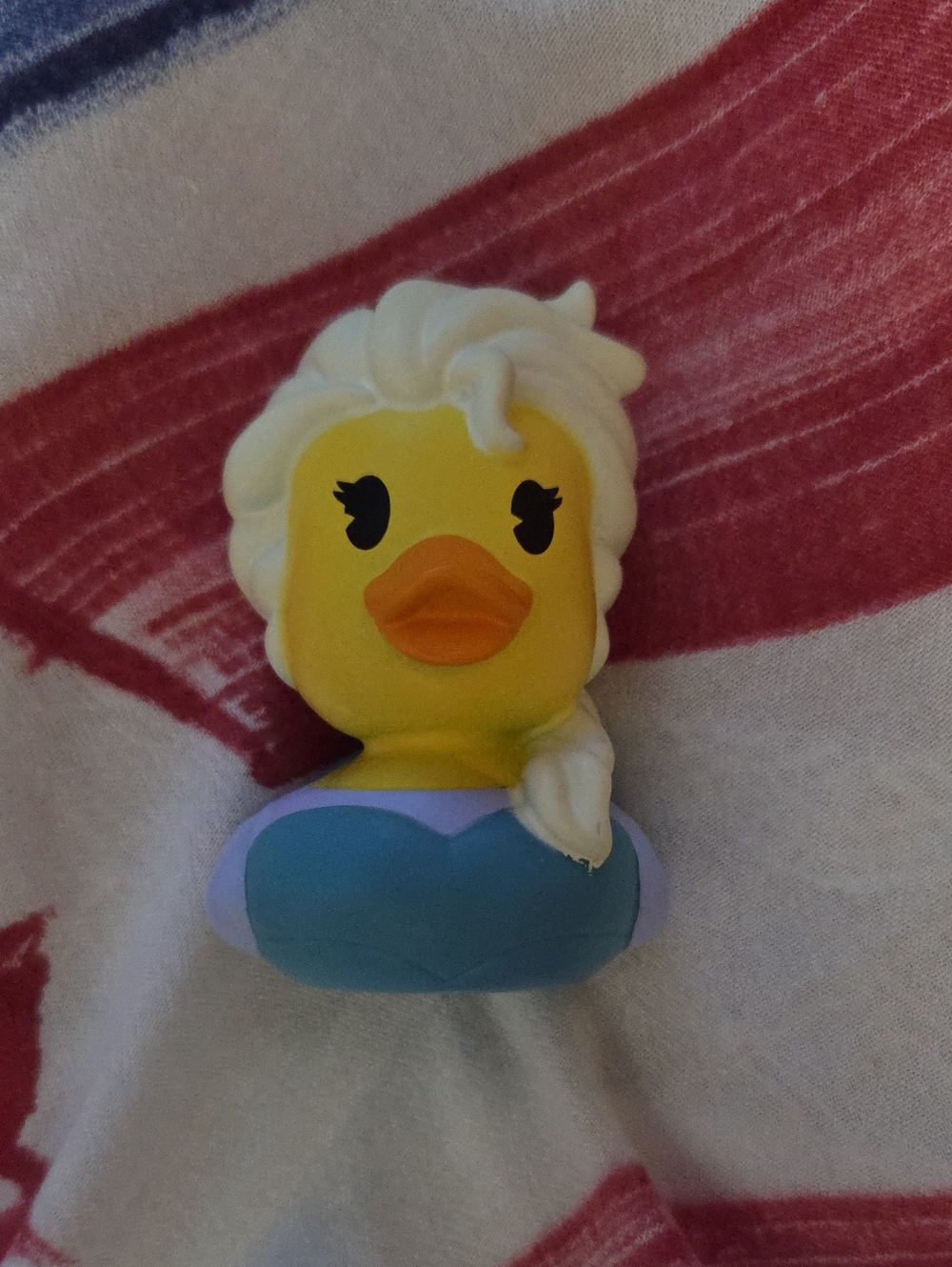 Rubber Duck Princess Figure Elisa- Yellow, White, Blue NWOT